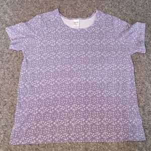 Blair Purple Pattern Short Sleeved Tee XL